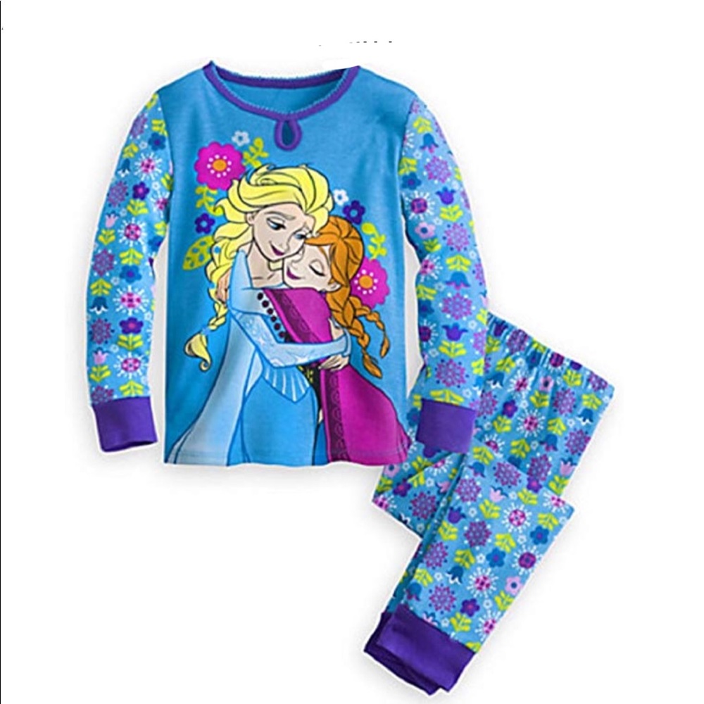❌SOLD❌ NWT Disney Frozen Long Pajama Set, Girls, Sz 10